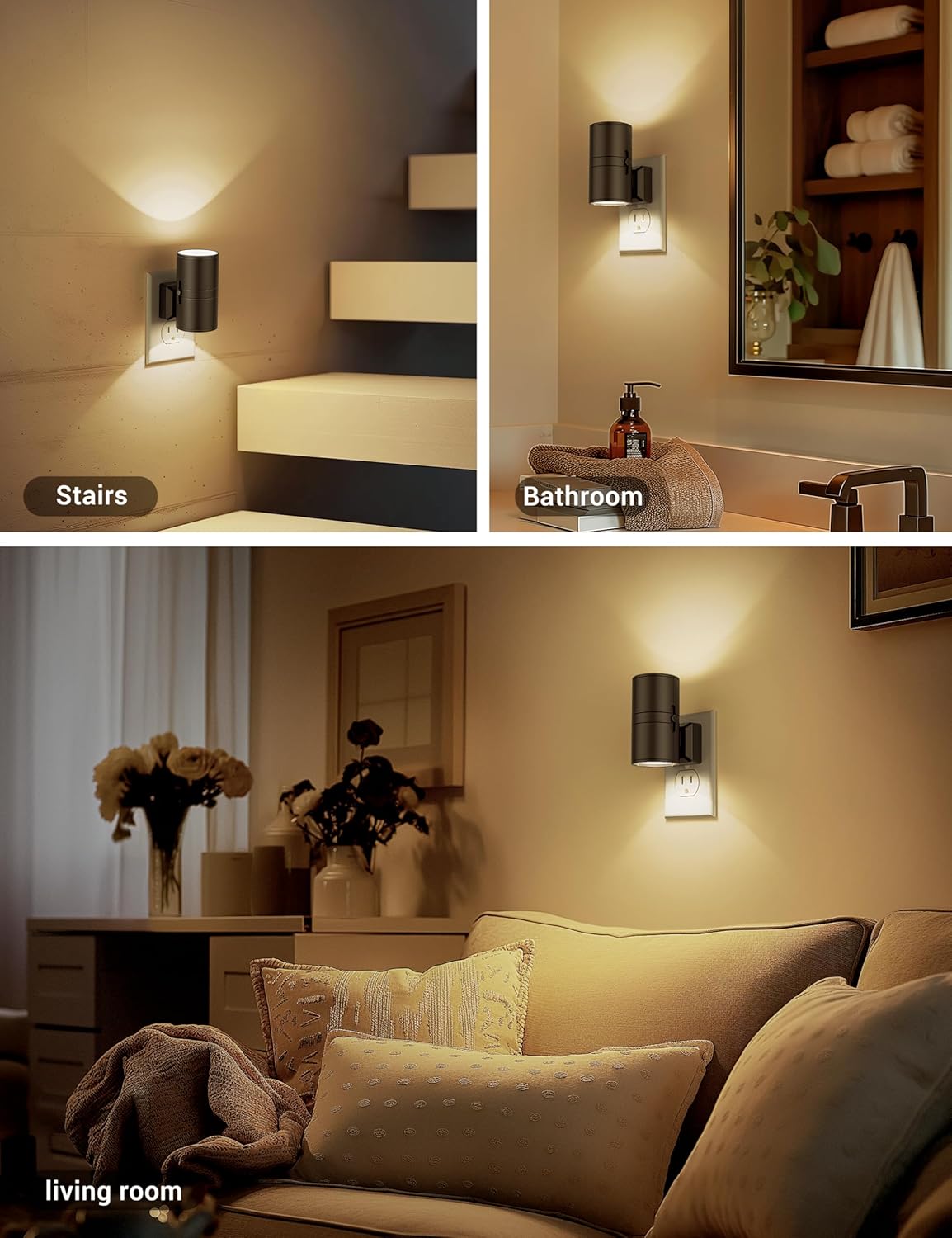 Dimmable LED Night Light with Twilight Sensor – Compact Design for Bedrooms, Hallways, and Children's Rooms-5