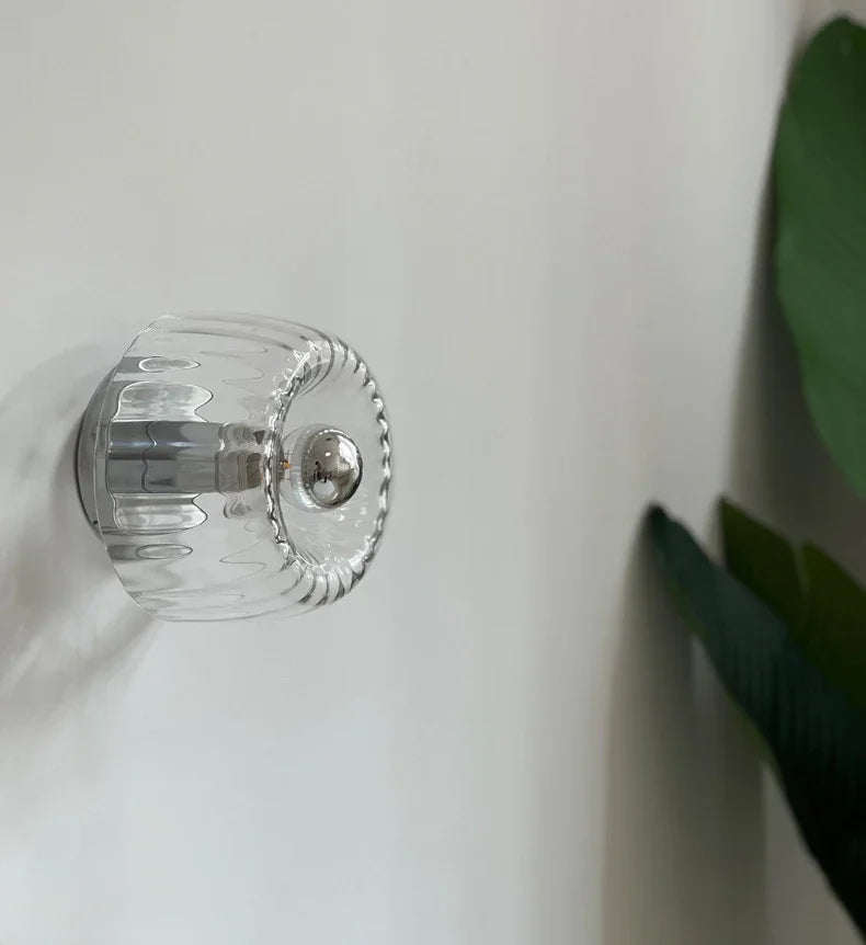 Scandinavian Modern Wall Sconce Lighting with Glass Design – Stylish Nordic Bauhaus Wall Lamp for Living Rooms and Hallways-6