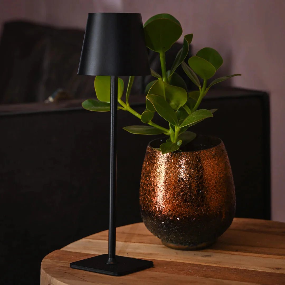 Modern Aluminum Table Lamp with Adjustable Brightness – Cordless Battery Operated Lamp for Living Room & Outdoor Use-1