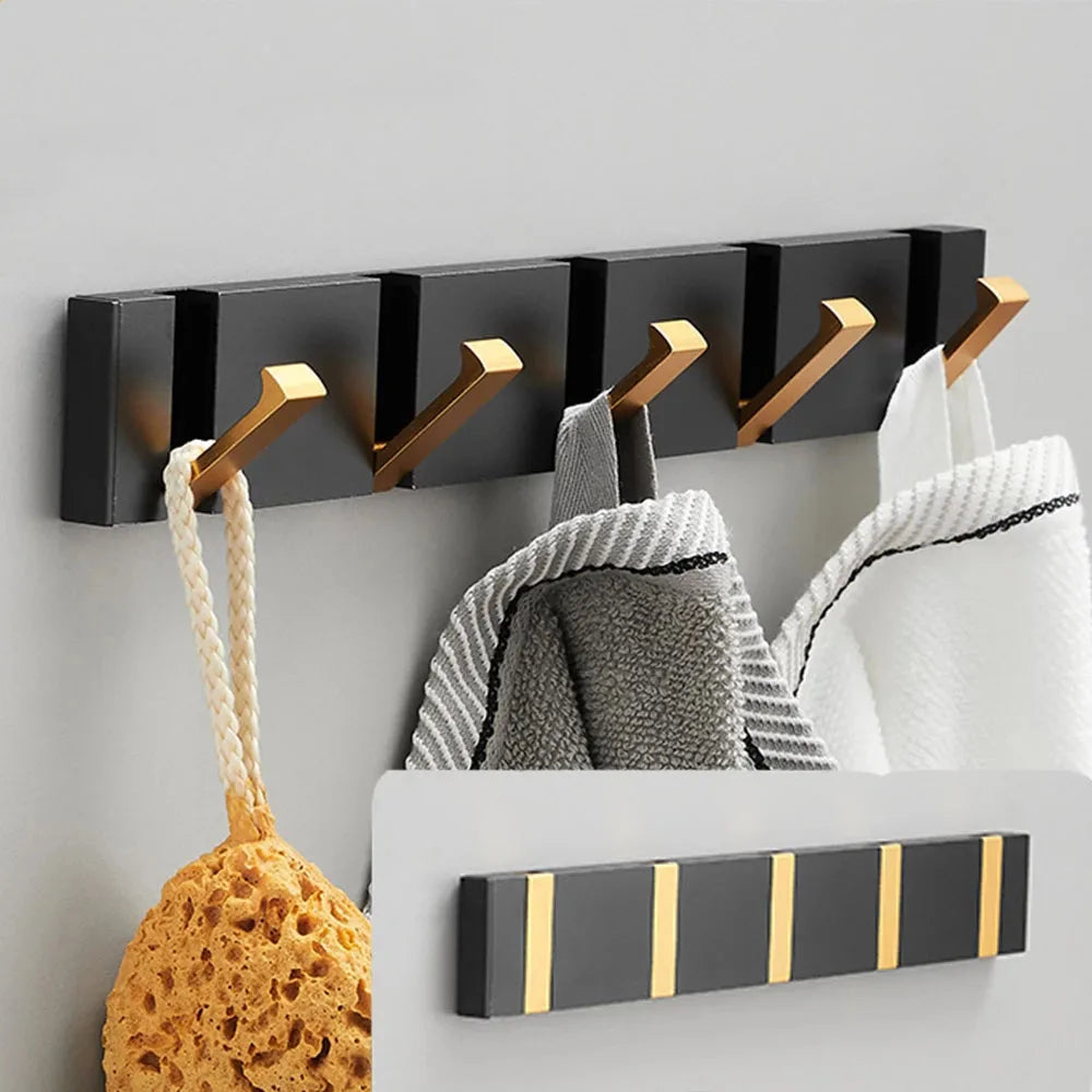 Luxury Folding Wall Hook in Stainless Steel – Minimalist Design for Modern Interiors, Space-Saving and Durable Storage Solution-1
