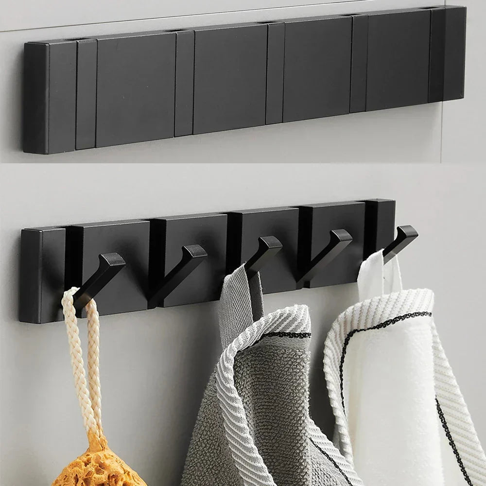 Luxury Folding Wall Hook in Stainless Steel – Minimalist Design for Modern Interiors, Space-Saving and Durable Storage Solution-6