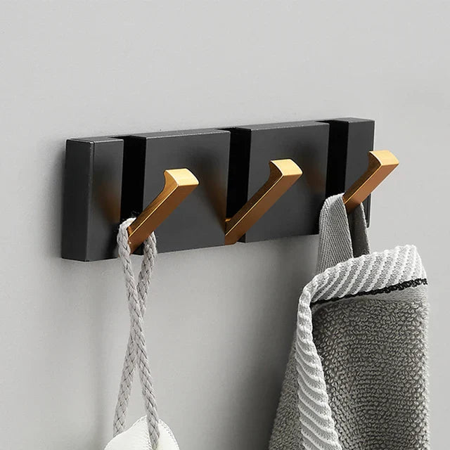 Variant image for Luxury Folding Wall Hook in Stainless Steel – Minimalist Design for Modern Interiors, Space-Saving and Durable Storage Solution-3